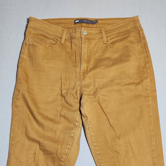 Levi's jeans woman's size 12/W31 desert brown colour High-rise Skinny - Picture 2 of 14